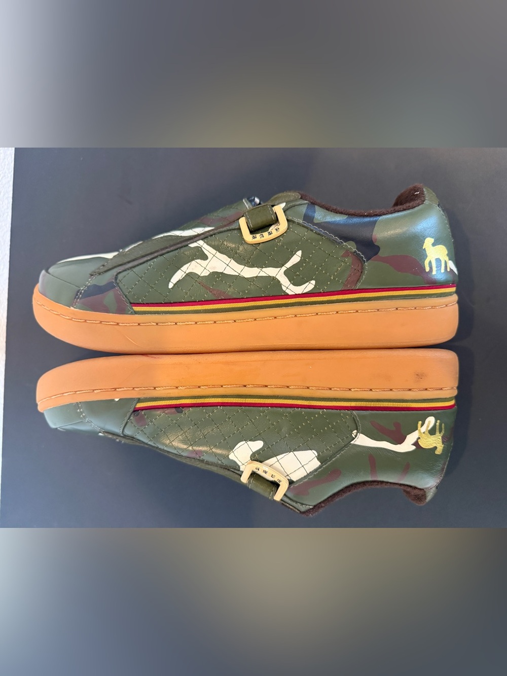 L.A.M.B. Gwen Stefani Royal Elastics Camo Sneakers Women’s 11 / Approx Men’s 9.5 - Picture 8 of 10